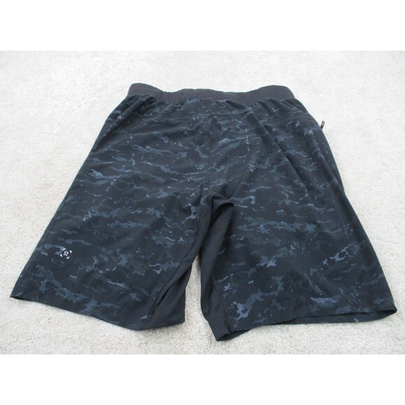 Lululemon License To Train Lined 9" Shorts Mens Small S Black Camo Gym Athletic - Picture 1 of 10